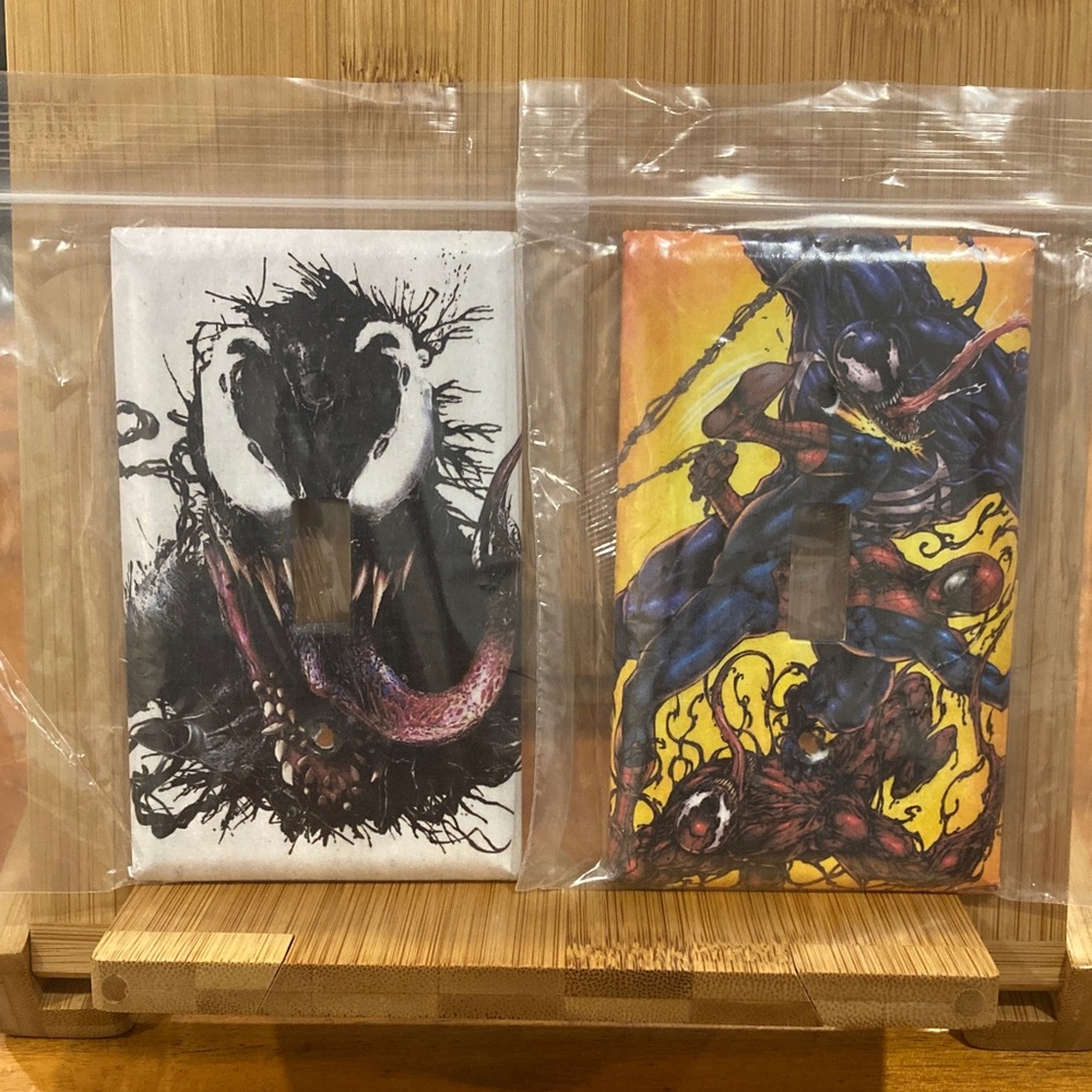 Marvel Venom and Carnage Light Switch Covers